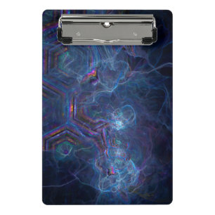 Abstract Fractal Nebula and Geometric Morph Mini Clipboard