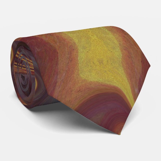 abstract fractal pattern neck tie (Rolled)