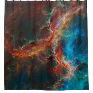 Abstract fractal patterns and shapes. Infinite uni Shower Curtain