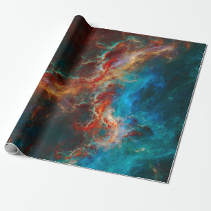 Abstract fractal patterns and shapes. Infinite uni Wrapping Paper