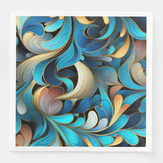 Abstract Fractal Patterns Napkin