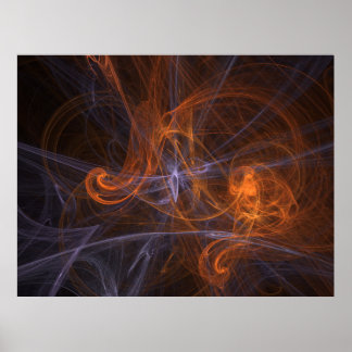 abstract fractal poster