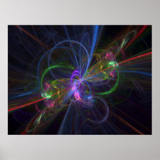 abstract fractal poster