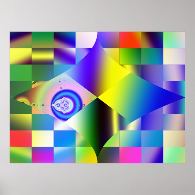 Abstract Fractal Poster Print (Front)