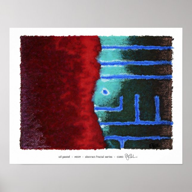 Abstract Fractal Series #0329 Poster (Front)