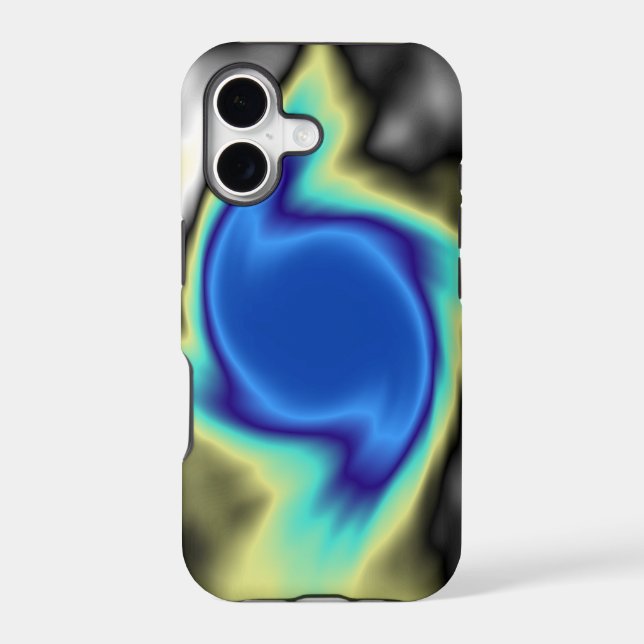 Abstract fractal spiral blue (Back)