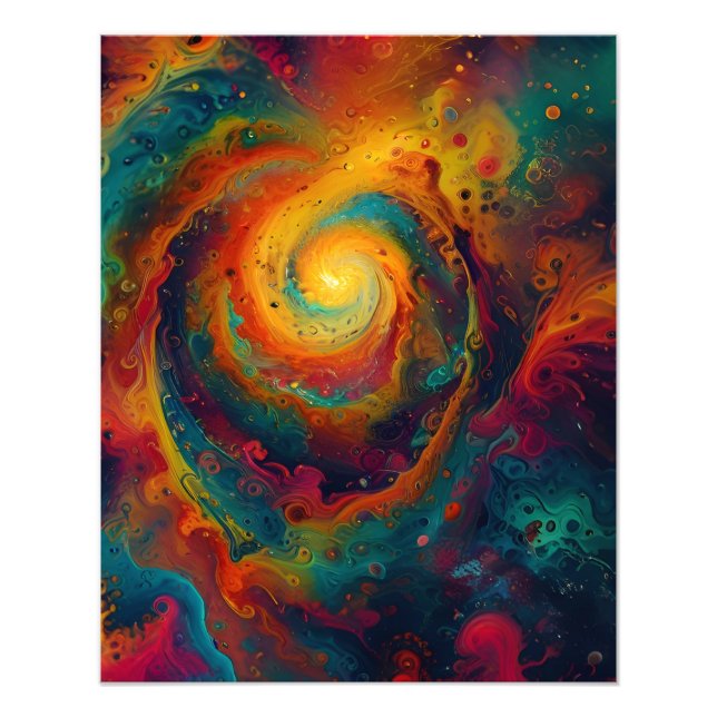 Abstract fractal texture photo print (Front)