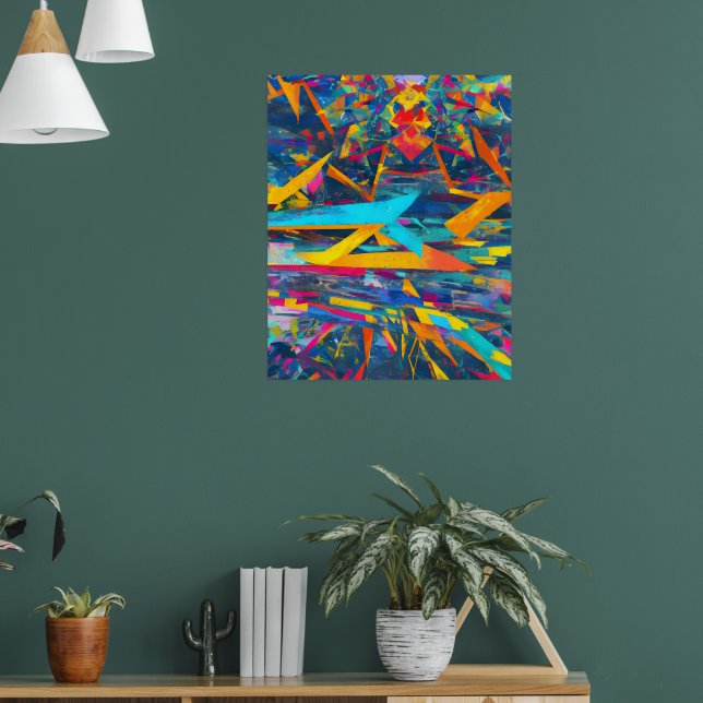 Abstract fractal texture poster (Living Room 1)