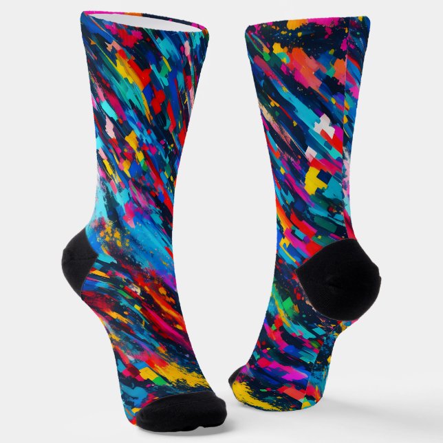 Abstract fractal texture socks (Angled)