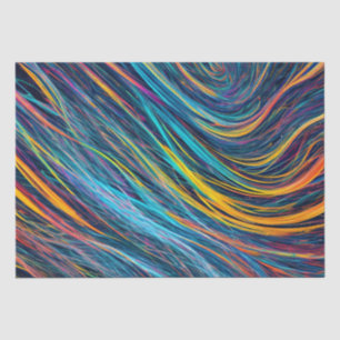 Abstract fractal texture tissue paper