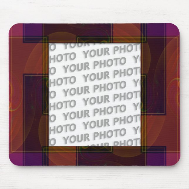 Abstract frame ARTs 3 + your photo Mouse Mat (Front)