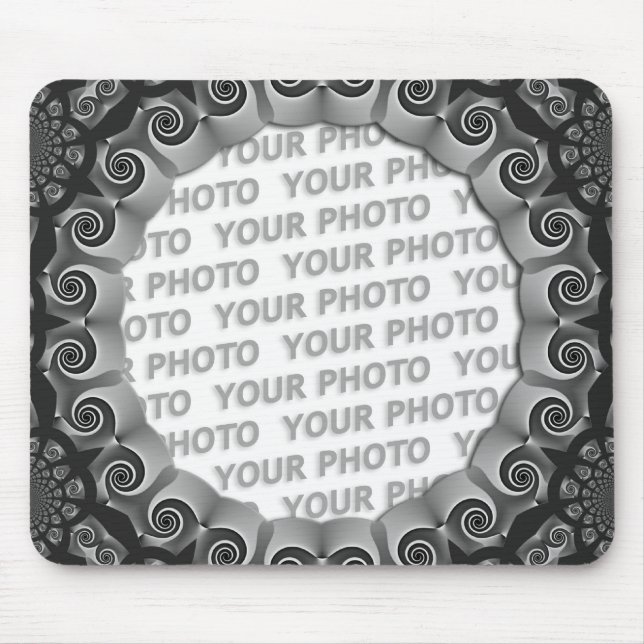 Abstract frame ARTs GEO 1 + your photo Mouse Mat (Front)