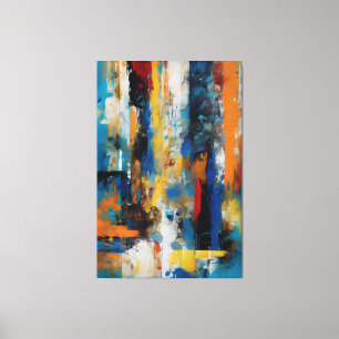 Abstract Frame Grape Canvas Print