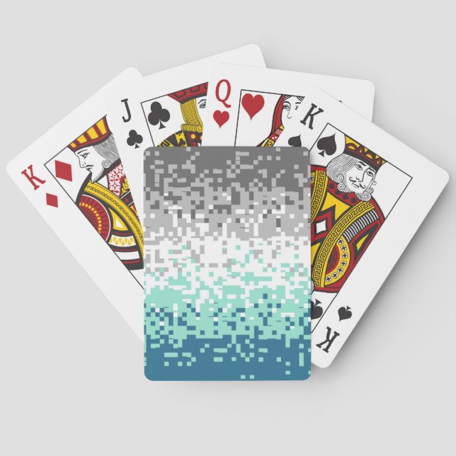 Abstract  Frayromantic Pride Flag      Playing Cards (Back)