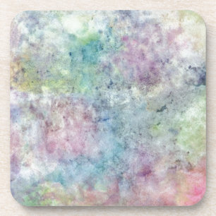 abstract free hand drawing from watercolor coaster