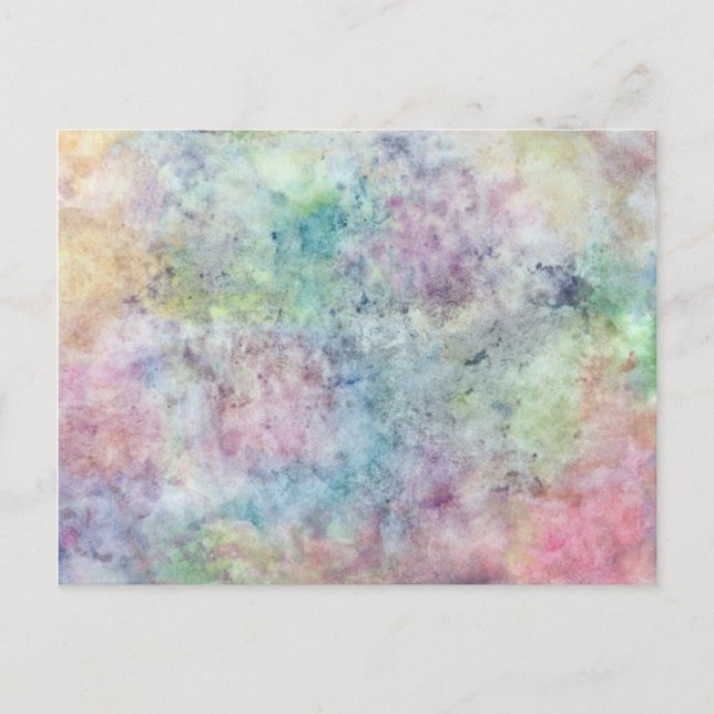 abstract free hand drawing from watercolor postcard (Front)