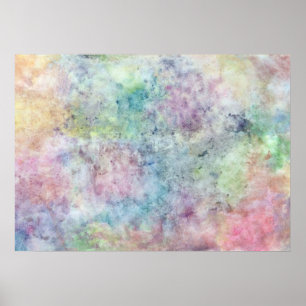 abstract free hand drawing from watercolor poster