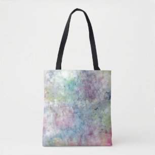 abstract free hand drawing from watercolor tote bag