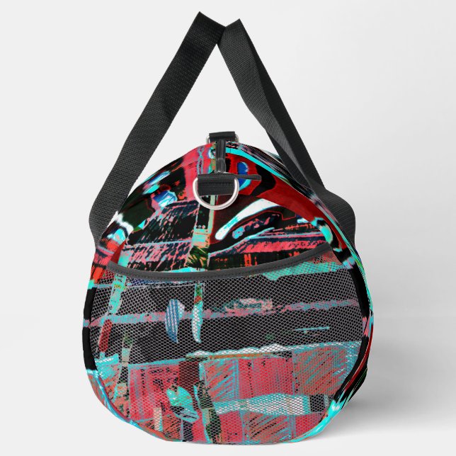 Abstract Freedom – Print Cut Sew Large Duffel Bag (Right)