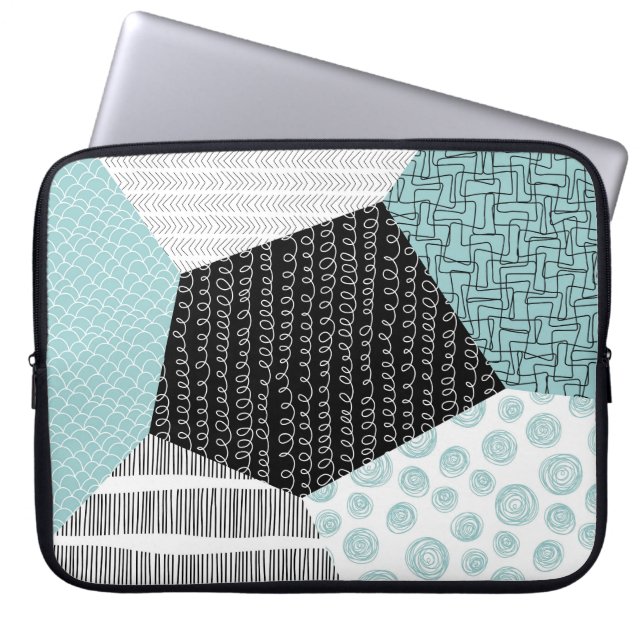 Abstract Freehand Drawing: Artistic Background. Laptop Sleeve (Front)