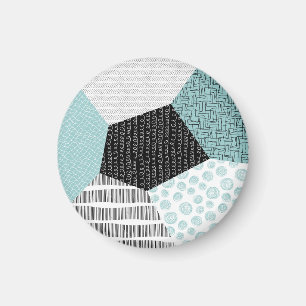 Abstract Freehand Drawing: Artistic Background. Magnet