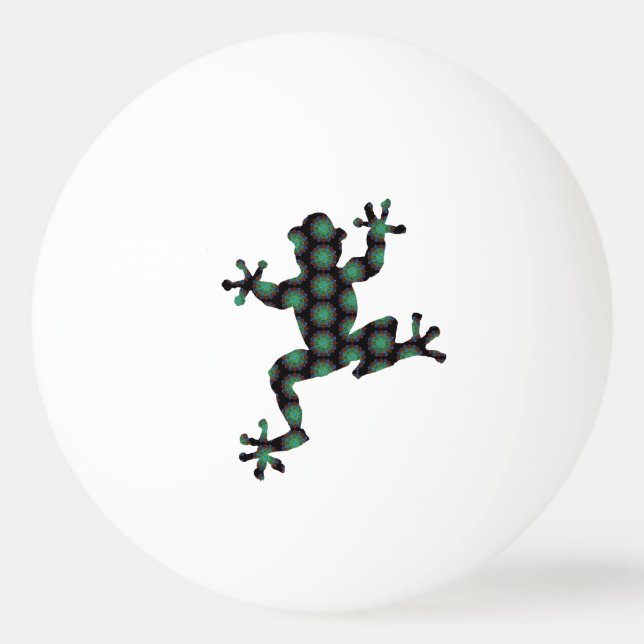 Abstract Frog Ping Pong Ball (Front)