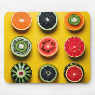 Abstract Fruit Colours Mouse Mat