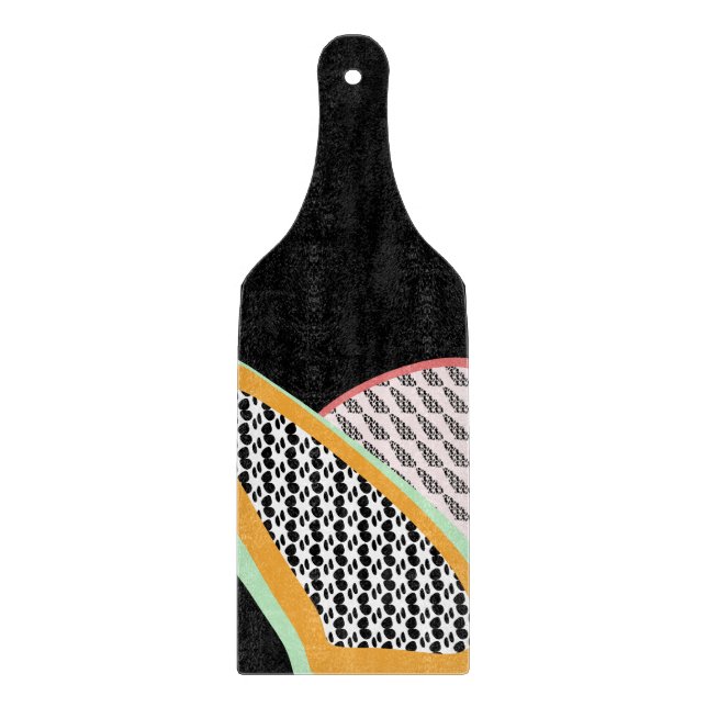 Abstract Fruit Papaya Dragonfruit Pattern  Cutting Board (Front)