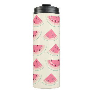 Abstract fruit seamless pattern. Creative colourfu Thermal Tumbler
