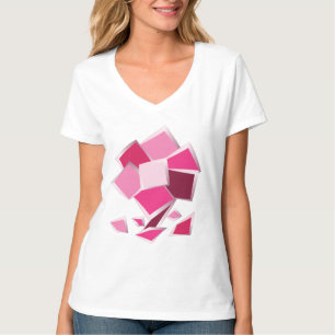 Abstract fuchsia flower T-Shirt