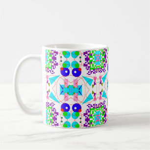Abstract fun background. Colour shapes pattern.abs Coffee Mug