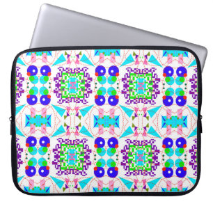 Abstract fun background. Colour shapes pattern.abs Laptop Sleeve