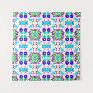 Abstract fun background. Colour shapes pattern.abs Tapestry