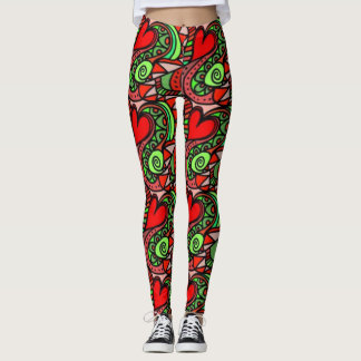 Abstract Fun Colourful Leggings