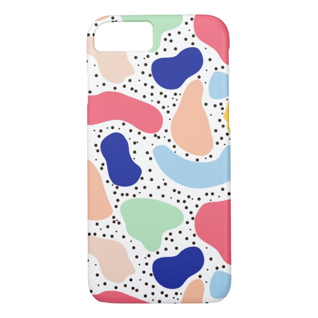 Abstract fun modern cute kids summer shapes figure Case-Mate iPhone case (Back)