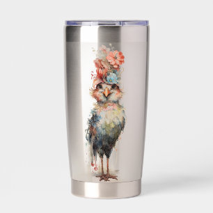 Abstract Funky Chicken Insulated Tumbler