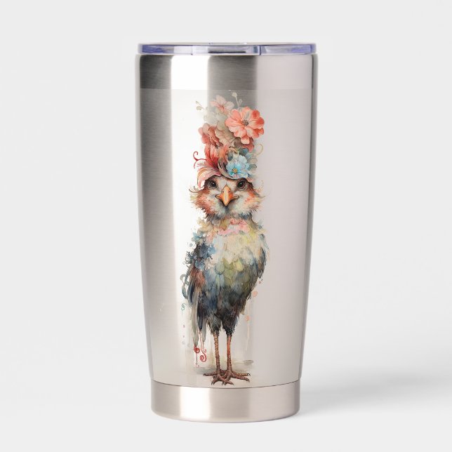 Abstract Funky Chicken Insulated Tumbler (Front)