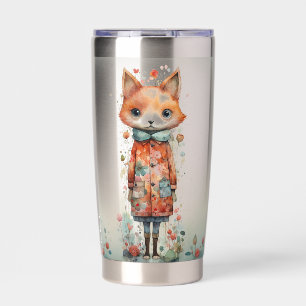 Abstract Funky Fox Lady Insulated Tumbler