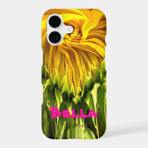 Abstract funky retro Sunflower, scared geometry