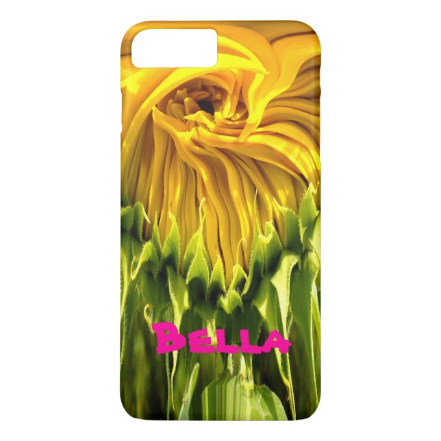 Abstract funky retro Sunflower, scared geometry  Case-Mate iPhone Case (Back)