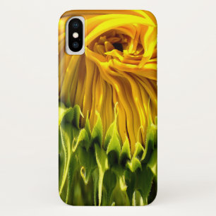 Abstract funky retro Sunflower, scared geometry iPhone X Case