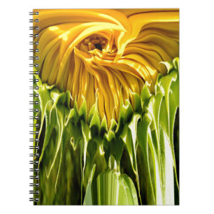 Abstract funky retro Sunflower, scared geometry Notebook