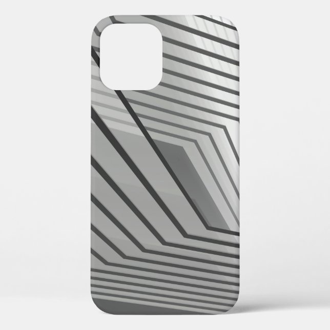 Abstract futuristic architecture background 3d ill Case-Mate iPhone case (Back)