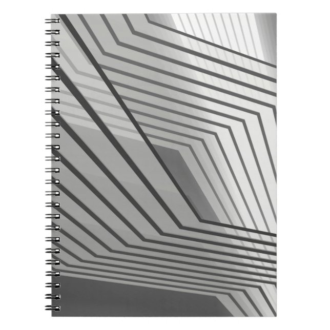 Abstract futuristic architecture background 3d ill notebook (Front)