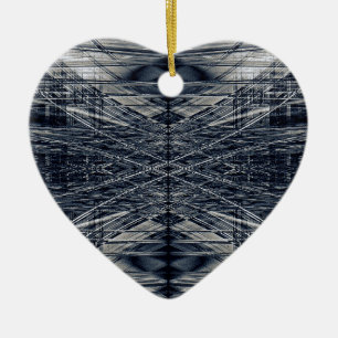 Abstract futuristic pattern ceramic tree decoration