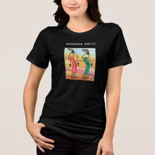 Abstract gakonga African Art summer T-shirt Tri-Blend Shirt