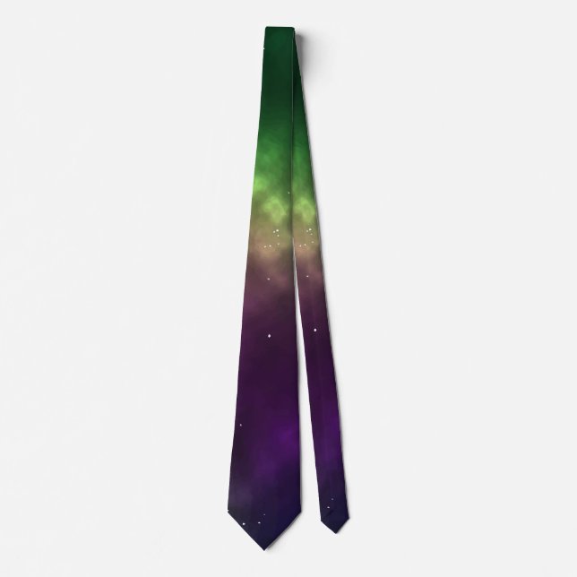 Abstract Galaxy Constellations Digital Art: I Tie (Front)