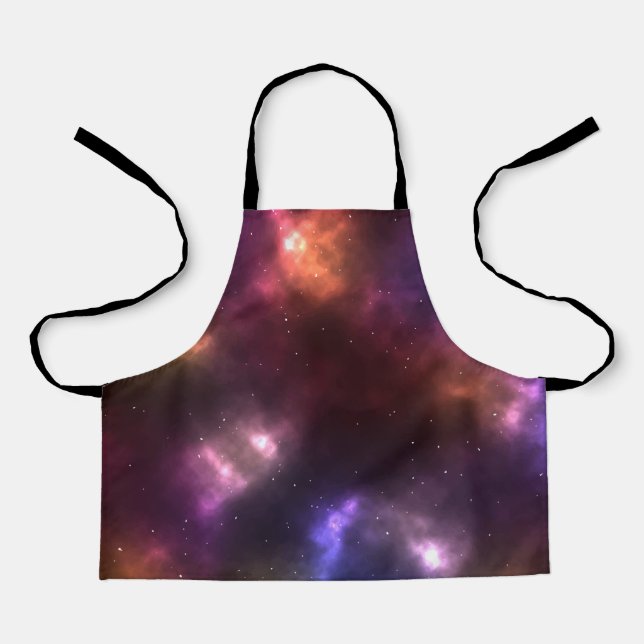 Abstract Galaxy Constellations Digital Art: II  Apron (Front)