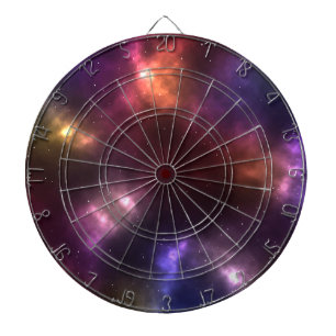 Abstract Galaxy Constellations Digital Art: II Dartboard