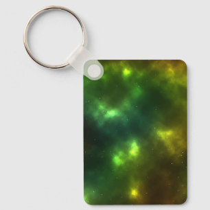 Abstract Galaxy Constellations Digital Art: IV Key Ring